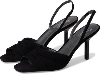 Franco Sarto Gogia Slingback Sandals Womens Sandals Black Suede : 8.5 M, Leather/Textile