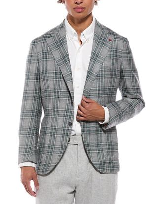 Isaia Marechiaro Wool, Silk & Linen-Blend Sport Jacket