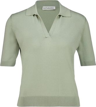 Altuzarra Clay Sweater - Dames - Polos - Groen - XS - Katoen - Tops
