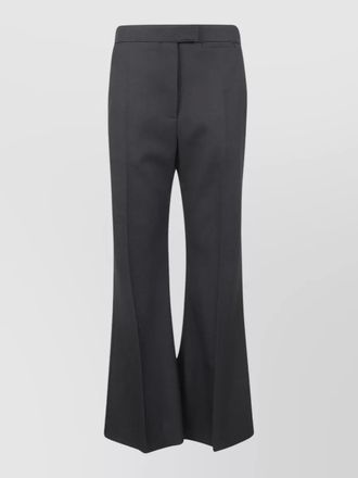 Valentino Garavani flared trousers dry diagonal wool design