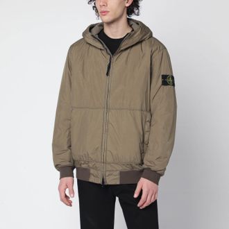 Stone Island Military green lightweight nylon jacket