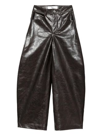 Séfr Alma five-pocket trousers - women - Polyester - S - Brown