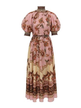 Zimmermann Aster Printed Silk Maxi Dress