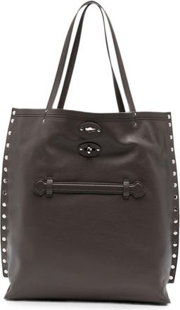 Zanellato Aspasso Saeta medium leren handtas