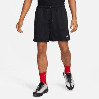Nike Mens Club Mesh Shorts In Black