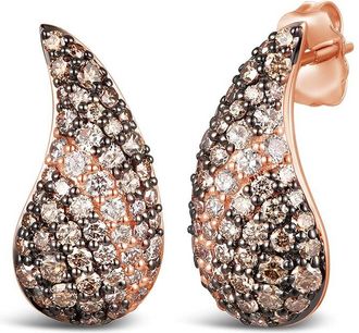 Le Vian Natural Colored Diamonds 14K Rose Gold 1.50 Ct. Tw. Diamond Drop Earrings