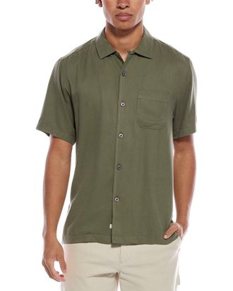 Tommy Bahama Hawaiian Herringbone Silk Shirt