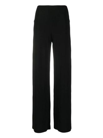 Norma Kamali Relaxed Fit Trousers With Straight Hem And Elastic Waistband