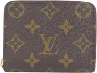 Louis Vuitton Pre-owned Vintage Canvas Coin Purse - Dames - Vintage Accessoires - Bruin - ONE Size - Vintage