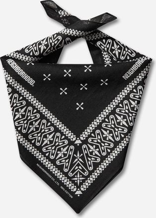 Neighborhood Cross Pattern Bandana Black