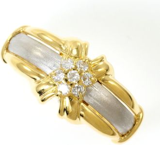 C&A Platinum Yellow Gold Yellow Gold (18K) Platinum 900 Band Ring (Pre-Owned)