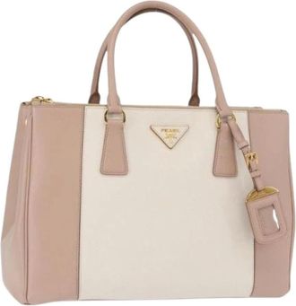 Prada Pre-owned Handbags, female, Pink, Size: ONE SIZE Pre-owned Leather Handbag