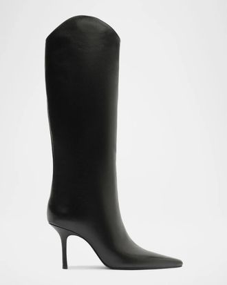 Schutz Mary Ellen 80MM Leather Boots