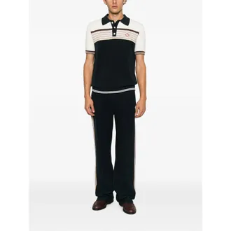 Casablanca Multi Polo Shirt - Black