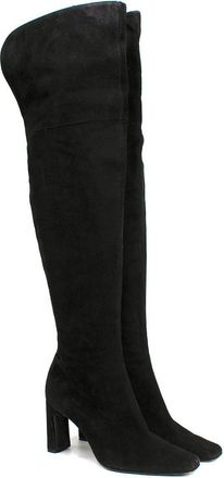 Charles Jourdan Black OTK Suede Boots Size 38.5