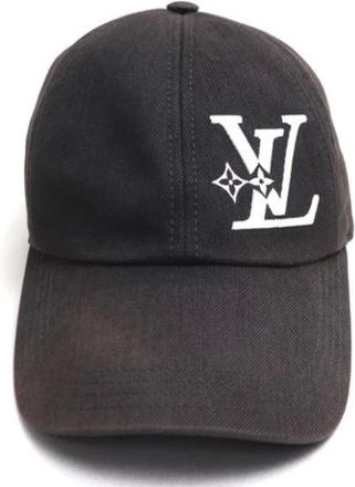 Louis Vuitton Vintage Accessories, unisex, Black, ONE SIZE, Pre-owned Cotton Hat