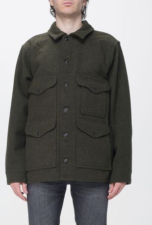 Filson Giacca camicia utility in lana con tasche a toppa e colletto a rever