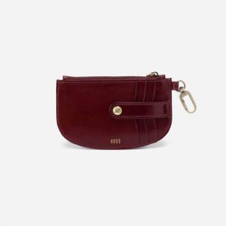 Hobo Womens Luna Card Pouch In Saddleberry