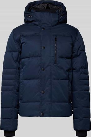 Tom Tailor Regular Fit Steppjacke mit Kapuze in Marine, Gr&ouml;&szlig;e XXXL