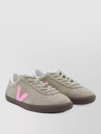 Veja lace up sneaker contrast sole design