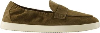 Tory Burch Bruin leren ballet sport loafers - Dames - Loafers - Bruin - 41 EU - Leer - Schoenen