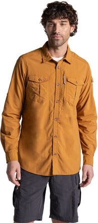 Craghoppers Heren Adventure III Nosilife shirt met lange mouwen (Diepe Henna)