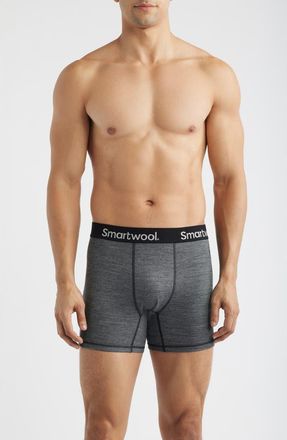 Smartwool Active Boxer Briefs in Medium Gray Heather at Nordstrom