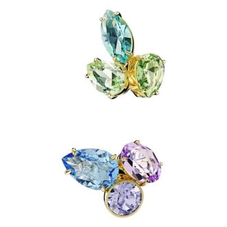 Swarovski Gema Asymmetrical Crystal Earrings