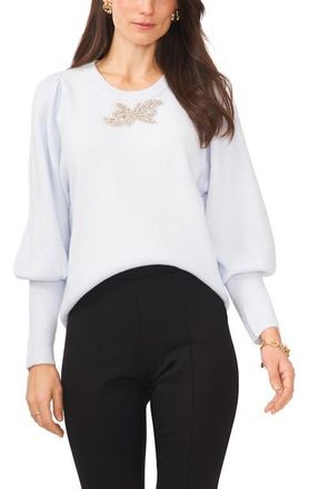 Chaus Cozy Balloon Sleeve Sweater in Frozen at Nordstrom, Size Medium