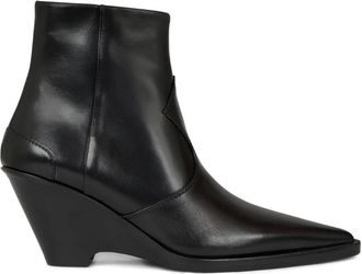 Etro Stivaletti biker in pelle 70mm - Nero