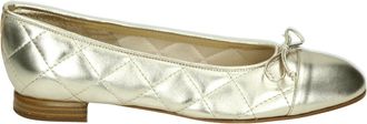 Brunate Gouden Ballerina met G Breedte - Dames - Pumps - Beige - 42 EU - Leer - Schoenen