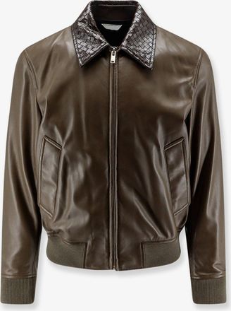 Bottega Veneta Giubbino in pelle con dettaglio Intrecciato - BOTTEGA VENETA - gender_Woman