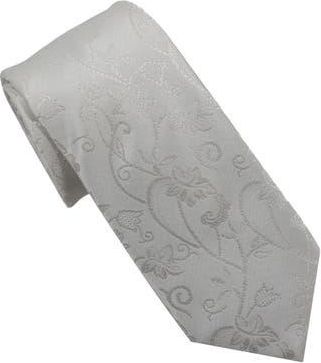 Karl Lagerfeld Sparkle Floral Print Tie in White at Nordstrom Rack