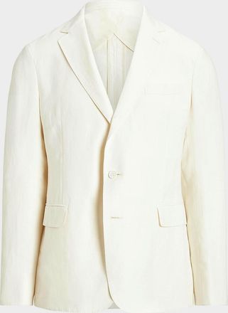 Polo Ralph Lauren Men & apos;s Hadley Hand-Tailored Silk-Linen Jacket