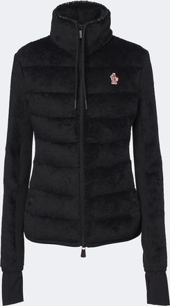 Moncler Down-paneled teddy cardigan