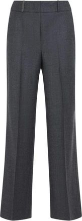 PESERICO Broeken, Dames, Grijs, S, Wol, Regular Pants