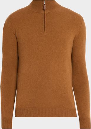 Neiman Marcus Men & apos;s Cashmere Quarter-Zip Sweater