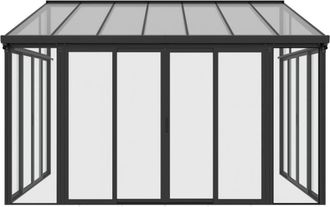 VENTE-UNIQUE.COM P&eacute;rgola independiente policarbonato gris antracita