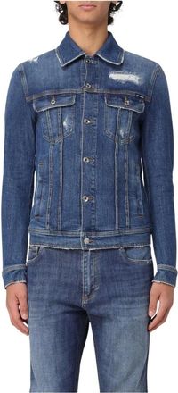 Dolce & Gabbana Hombre, Chaquetas, Azul, Talla: XL