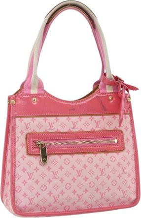 Louis Vuitton Kathleen Tote Mini Lin Pink Canvas Handbag (Pre-Owned)