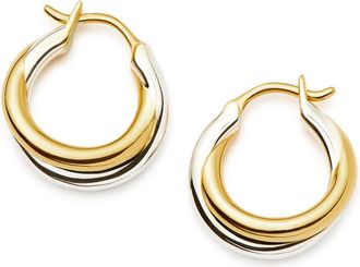 Missoma X Lucy Williams Entwine Small Hoop Earrings - Gold - One Size