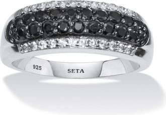 Palm Beach Jewelry 22 TCW Spinel CZ Sterling Silver Engagement Ring