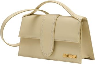 Jacquemus Womens Le Grand Bambino Shoulder Bag Beige Leather