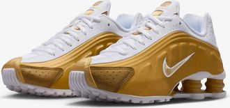 Nike Womens Shox R4 Shoe In Pearl Gold