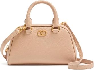 Valentino VLogo Mini Leather Top-Handle Bag