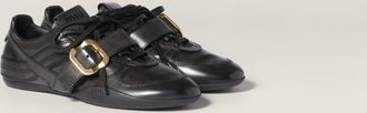 Miu Miu Leather sneakers with buckle