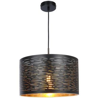Globo Lighting L&aacute;mpara Colgante - Tunno - Negro - Metal - &Oslash; 38cm - E27