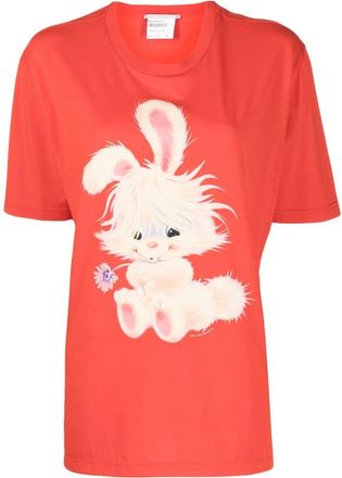 Stella McCartney Lunar New Year short-sleeved T-shirt - women - Cotton/Cotton - 36 - Red