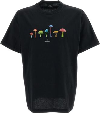 Paul Smith Bedruikt Katoenen T-shirt - Heren - T-shirts - Zwart - M - Katoen - Tops