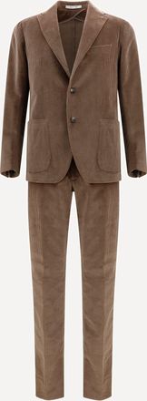Tagliatore Corduroy Suit Male 46